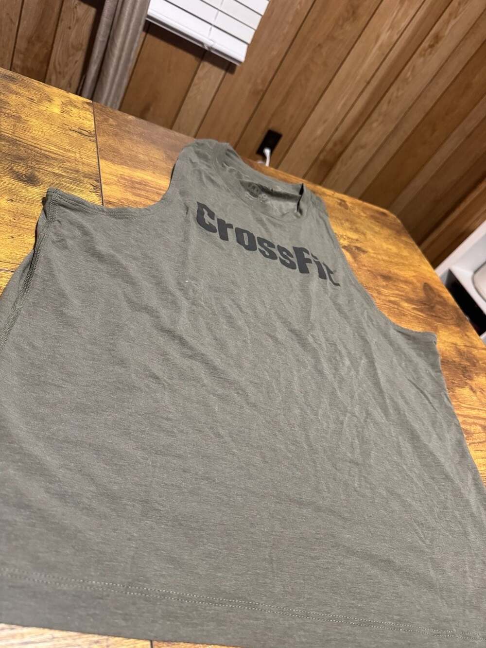 NOBULL CrossFit Judge Green Graphic Tank Top Size L